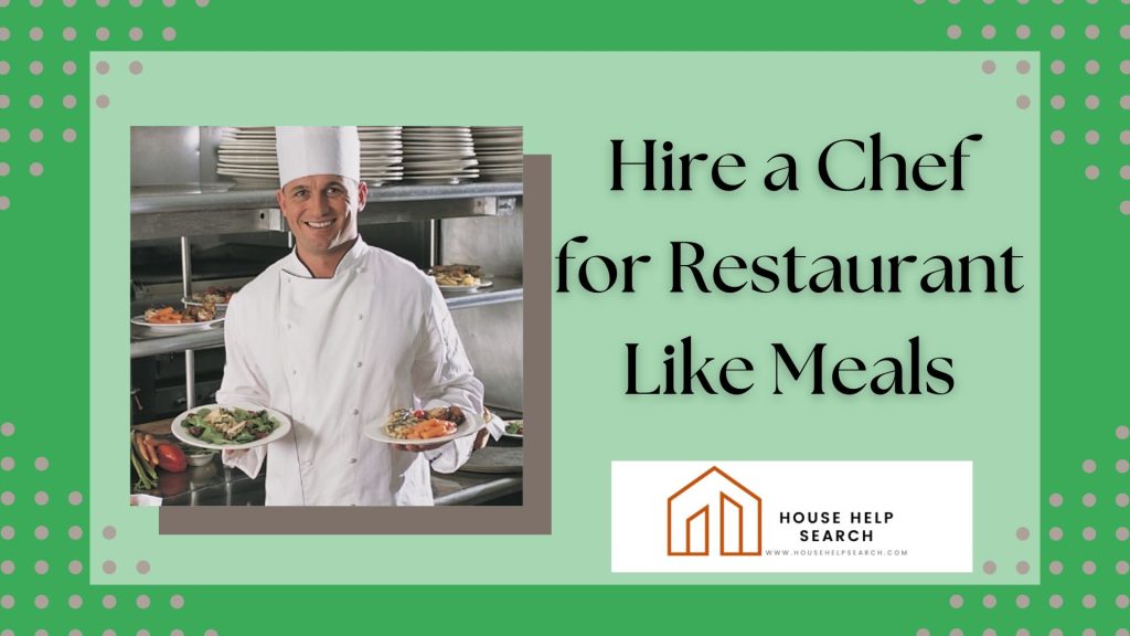 Hire a chef to cook at home